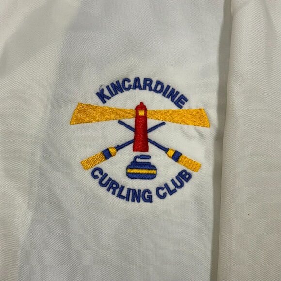 Vintage 90s Kincardine Curling Club Shell Jacket Medium - Picture 3 of 5